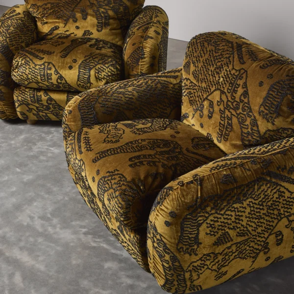 Pair of Cucito Club Chairs