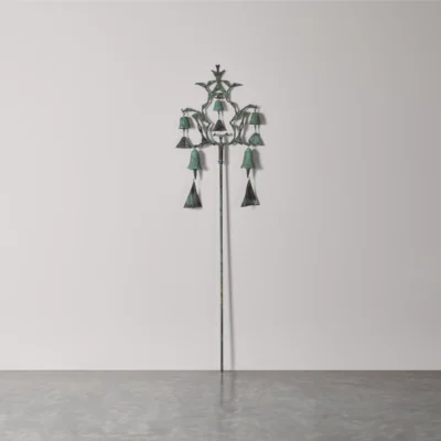Bronze Bell Cluster #307 Stake by Paolo Soleri