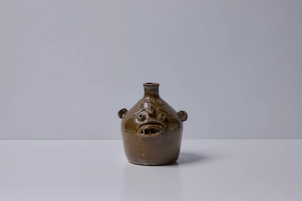 Brown Face Jug by Fred Beane
