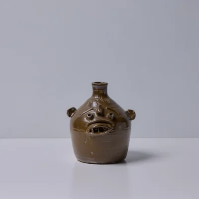 Brown Face Jug by Fred Beane