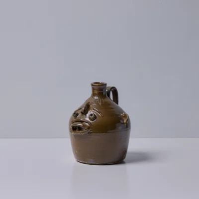 Brown Face Jug by Fred Beane