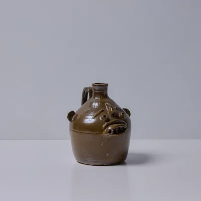 Brown Face Jug by Fred Beane