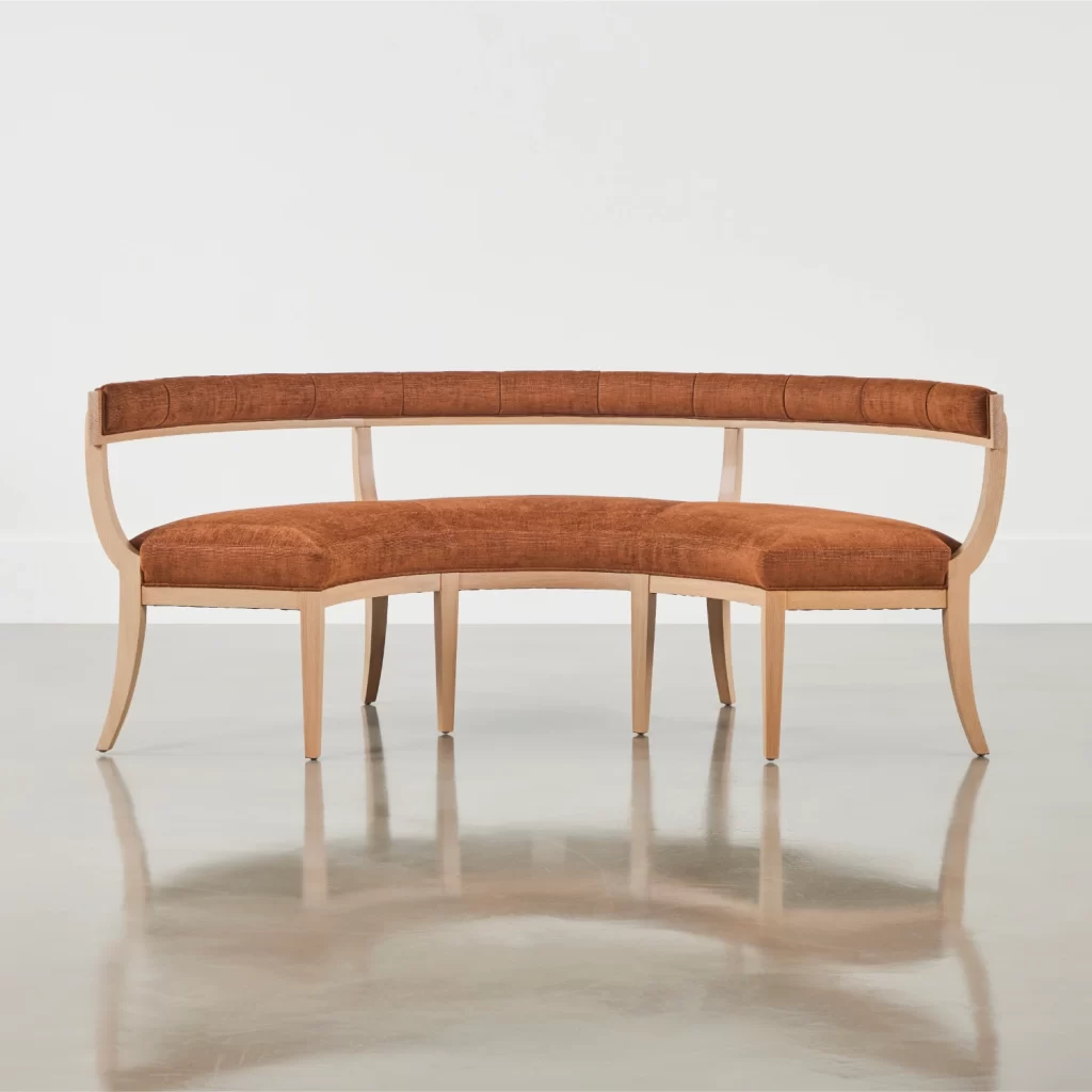 Elegant Demi-Lune Settee