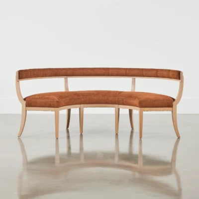 Elegant Demi-Lune Settee