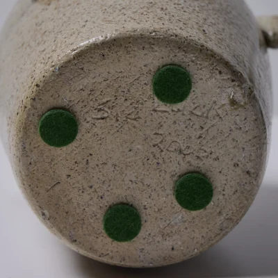 Corked Mustache Face Jug by Sid Luck