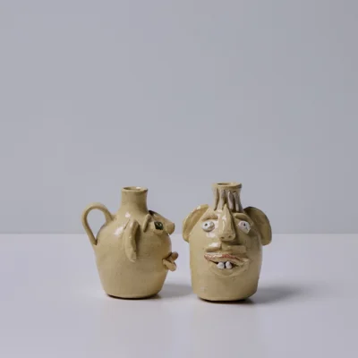 Bucktooth Face Jug by Fred Beane