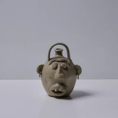 Face Jug by Turn & Burn Pottery