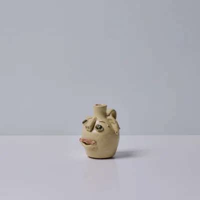 Green-Eyed Face Jug by Fred Beane