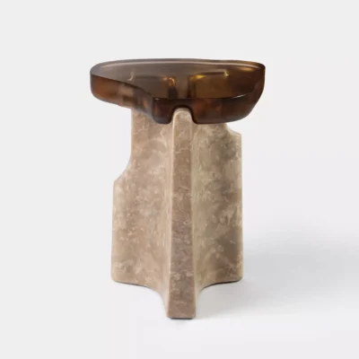 Montura Occasional Table No. 1 in Cast Glass