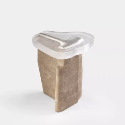 Montura Occasional Table No. 1 in Cast Glass