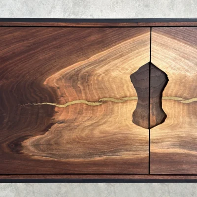 OUTSIDE IN Wall Mounted – Walnut Credenza #280