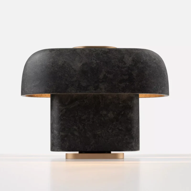 Esca Table Lamp No. 1 in Cast Mineral