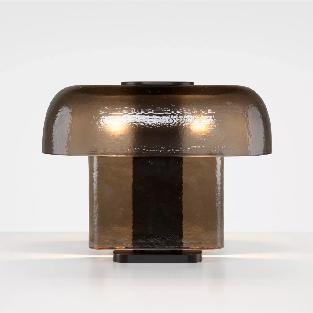 Esca Table Lamp No. 1 in Cast Glass