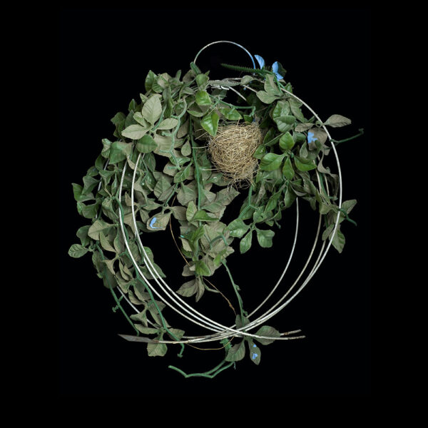 Seed Eater Nest in Plastic Foliage