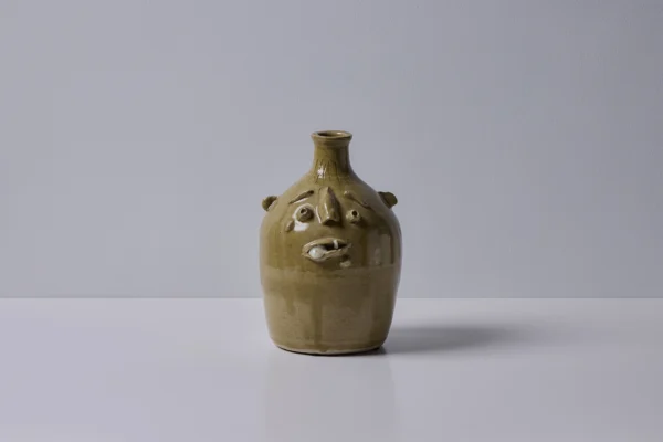Taupe Face Jug by Fred Beane
