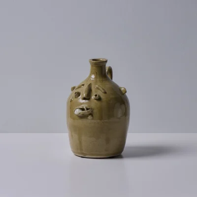 Taupe Face Jug by Fred Beane