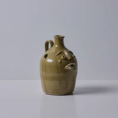 Taupe Face Jug by Fred Beane