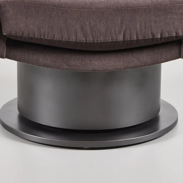 Turn Around Swivel Club Chair-Channel Tufted