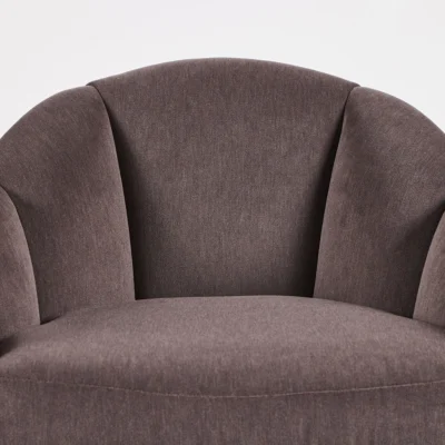 Turn Around Swivel Club Chair-Channel Tufted