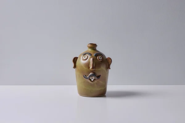 Uncorked Mustache Face Jug by Sid Luck