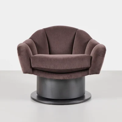 Turn Around Swivel Club Chair-Channel Tufted