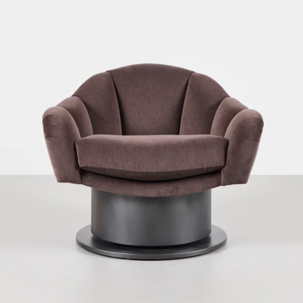 Turn Around Swivel Club Chair-Channel Tufted