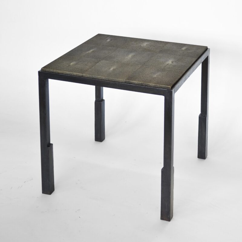 Table No. 9 Parchment or Shagreen Inset