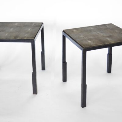 Table No. 9 Parchment or Shagreen Inset