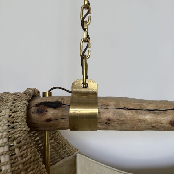 Driftwood Basket Pendant A3