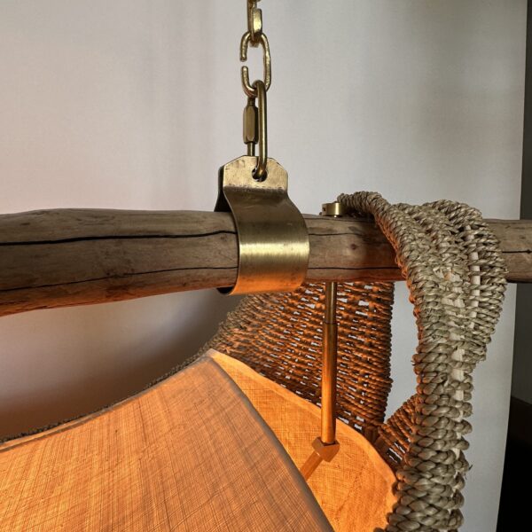 Driftwood Basket Pendant A3