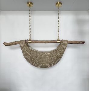 Driftwood Basket Pendant A3