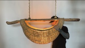 Driftwood Basket Pendant