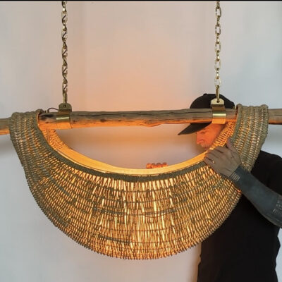 Driftwood Basket Pendant