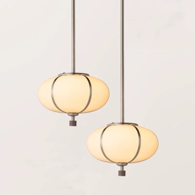 Rib Pendant – Small Ellipse Double
