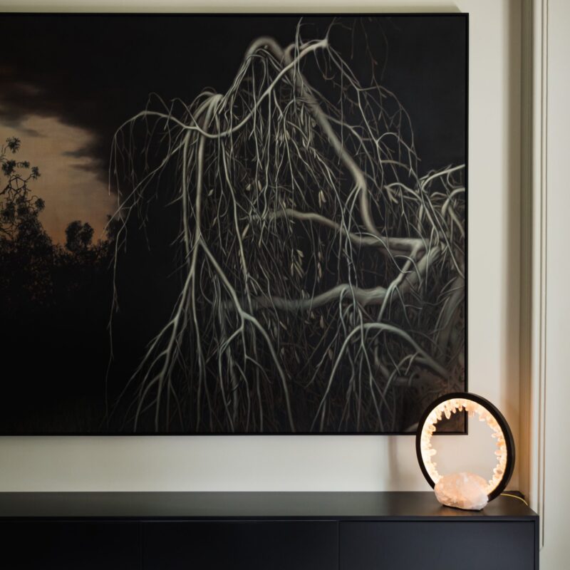 PROMETHEUS IV TABLE LAMP QUARTZ