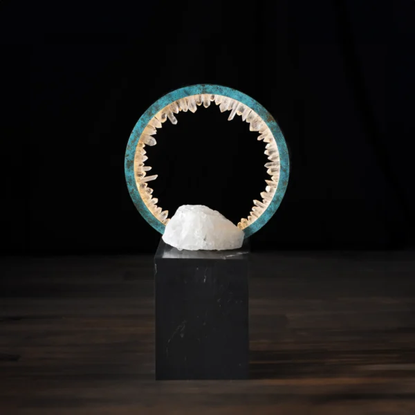 PROMETHEUS IV TABLE LAMP QUARTZ