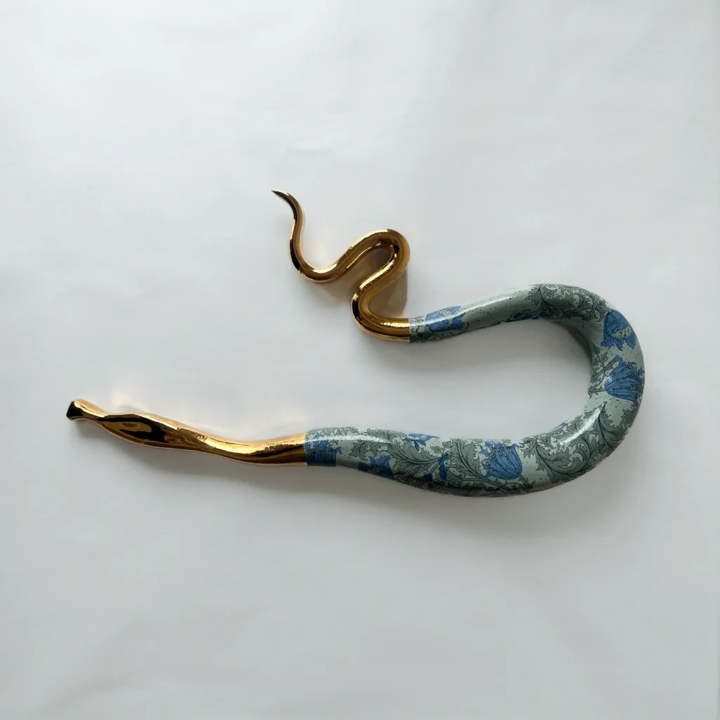 Serpentine in Blue Botanical #2
