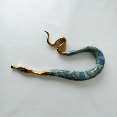 Serpentine in Blue Botanical #2