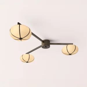 Rib Chandelier 3 Flush Mount