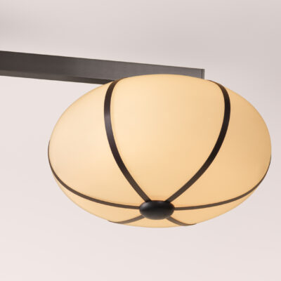 Rib Chandelier 3 Flush Mount