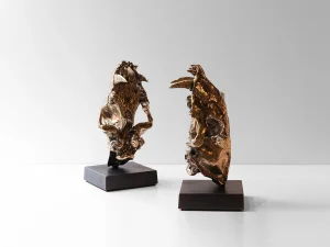 Sabre Tooth Tiger Skull Bookends
