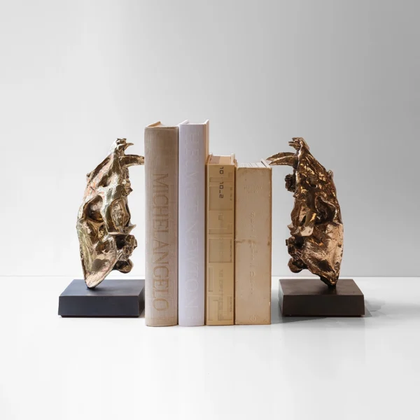 Sabre Tooth Tiger Skull Bookends