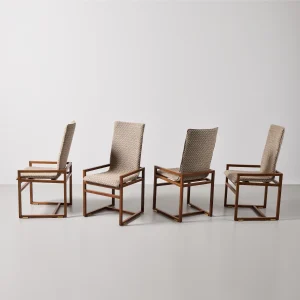 Set of 4 Diamante Dining Chairs by Pierre Balmain