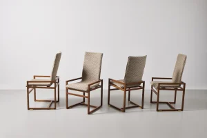Set of 4 Diamante Dining Chairs by Pierre Balmain
