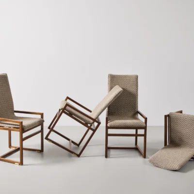 Set of 4 Diamante Dining Chairs by Pierre Balmain