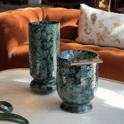 Tall Bowl in Moss Agate