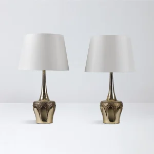 Pair of Rosby Table Lamps by Tony Paul for Laurel Lamp Company