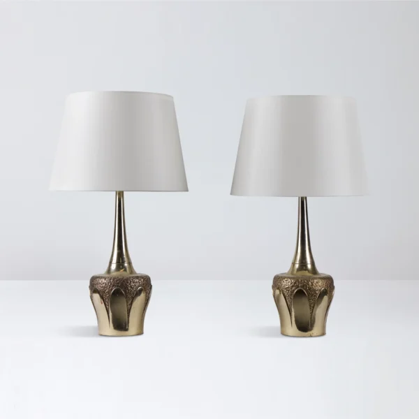 Pair of Rosby Table Lamps by Tony Paul for Laurel Lamp Company