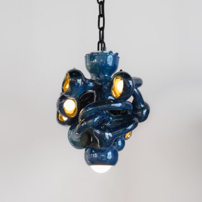10 Bulb Chandelier – Blue