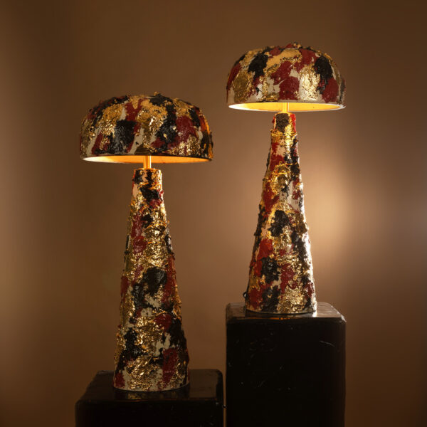 Pair of Splat Lamps #7